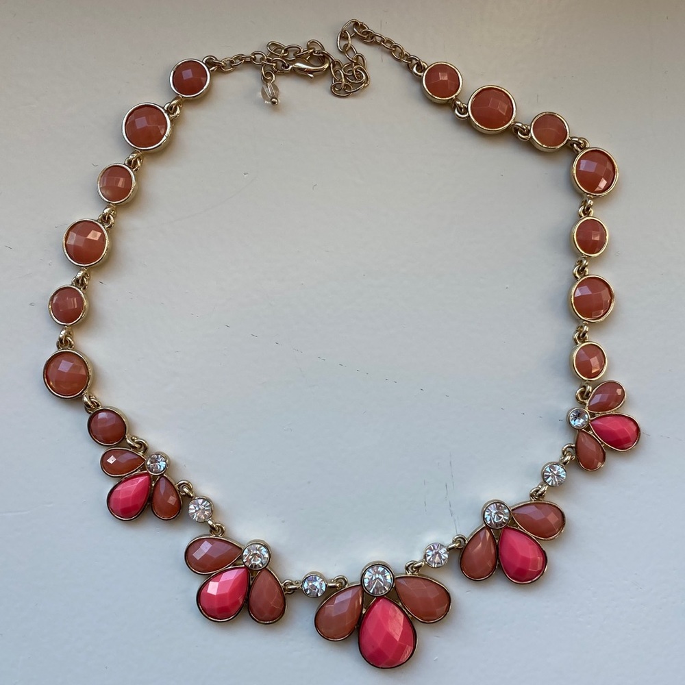 Dry Goods pink floral gem necklace (NWOT) - Picture 5 of 6